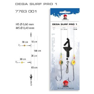 DEGA surf leader Surf Pro 1 size 1 100cm 0.6mm 0.4mm