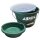 JENZI feeding bucket with insert + lid 25l green