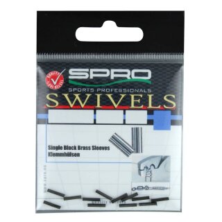 SPRO Black Brass Single Sleeve 1,2mm 20pcs.