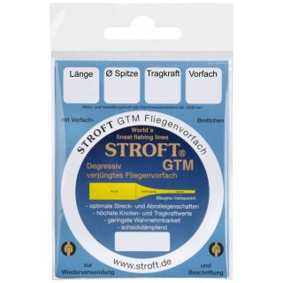 STROFT GTM Fly Leader No.20 Small 02X 0,32mm 0,66mm 7,5kg 2,8m Transparent