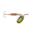MEPPS Black Fury Size 2 4.5g Silver/Fluo Yellow Dots