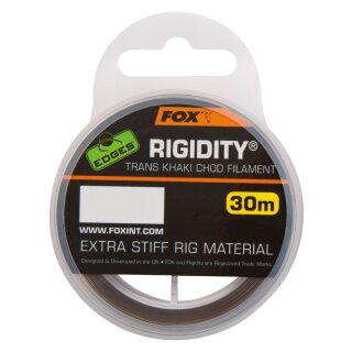 FOX Edges Rigidity Chod Filament 0,57mm 13,6kg 30m Trans Khaki